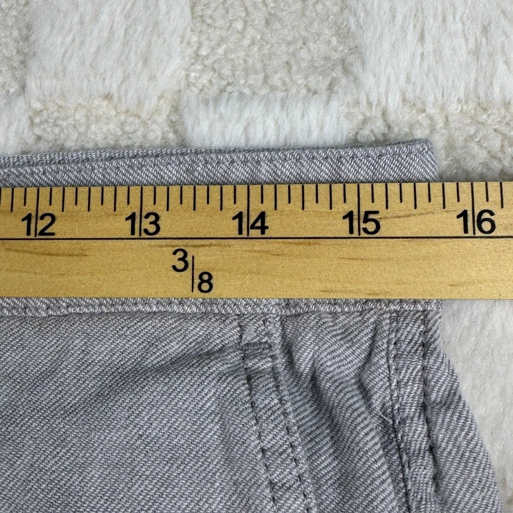 Tommy Bahama Mens 30 Gray Linen Blend Flat Front Marlin Logo Shorts 9